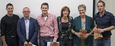 (L-R) Dr. Matthew Werd with Dutch and Belgium Speakers